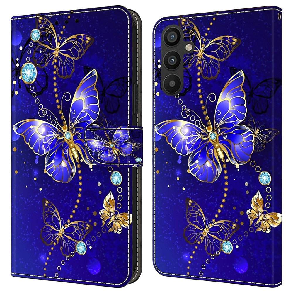 Galaxy A34 5G Wallet-Hülle – Mit 3D-Muster, Kartenfächer & Ständer