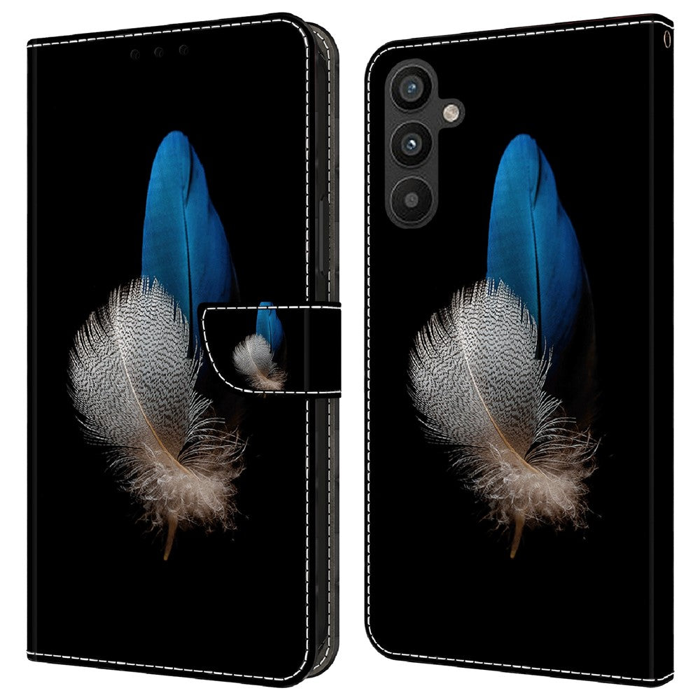 Galaxy A34 5G Wallet-Hülle – Mit 3D-Muster, Kartenfächer & Ständer