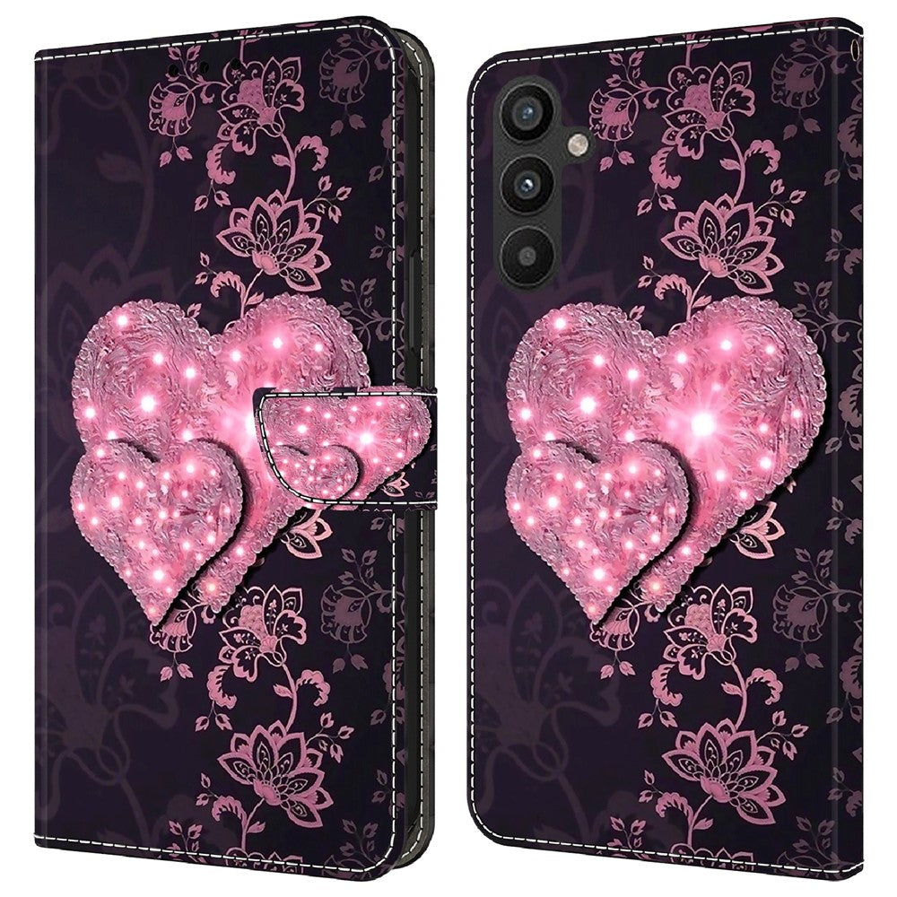 Galaxy A34 5G Wallet-Hülle – Mit 3D-Muster, Kartenfächer & Ständer
