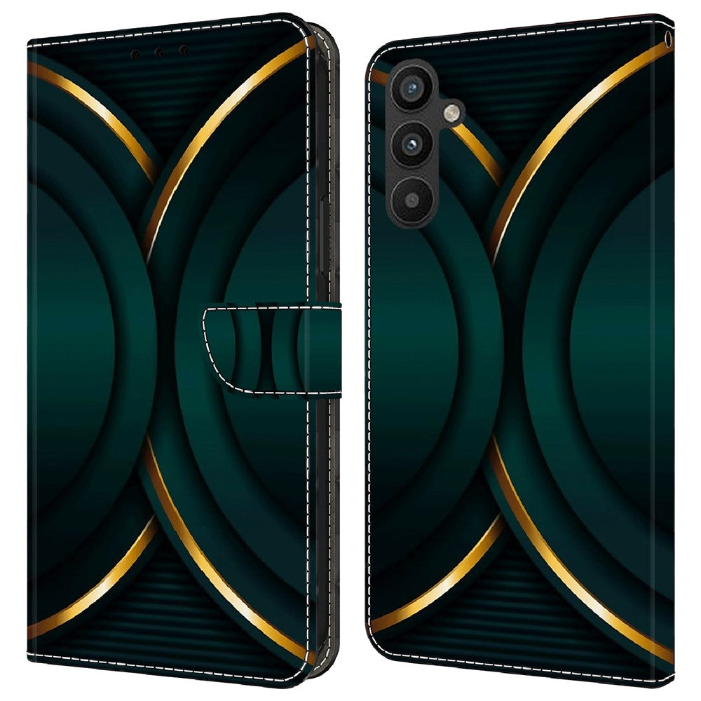 Galaxy A34 5G Wallet-Hülle – Mit 3D-Muster, Kartenfächer & Ständer