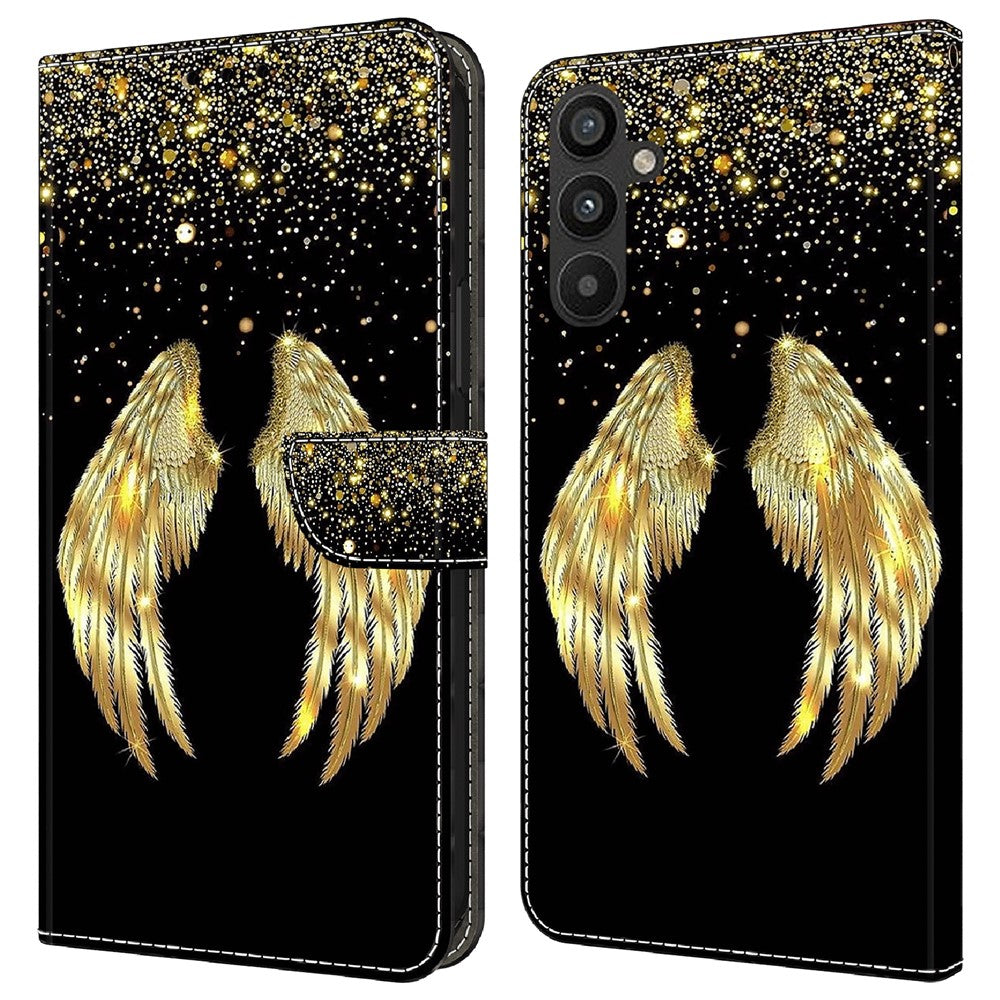 Galaxy A34 5G Wallet-Hülle – Mit 3D-Muster, Kartenfächer & Ständer