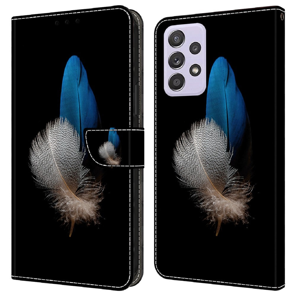 Galaxy A52 4G/5G / A52s 5G Wallet-Hülle – Mit 3D-Muster, Kartenfächer & Ständer