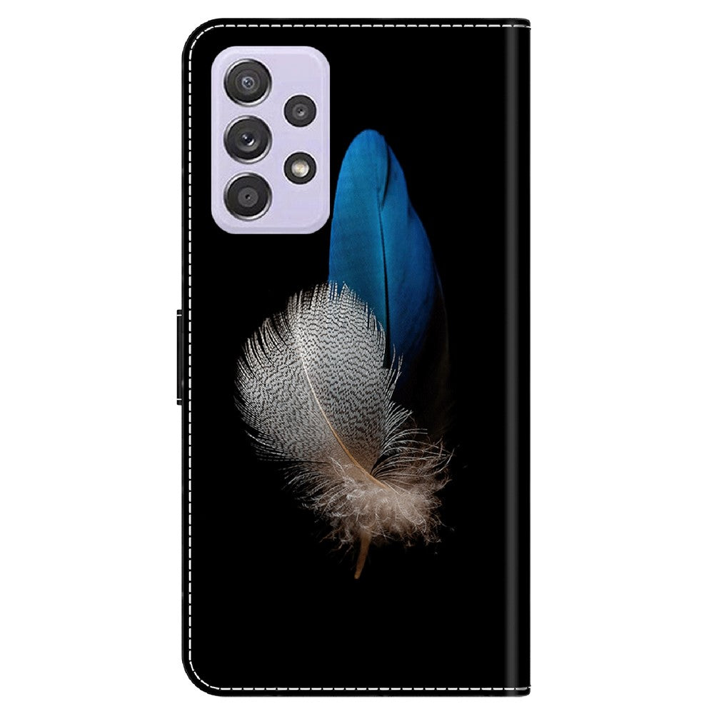 Galaxy A52 4G/5G / A52s 5G Wallet-Hülle – Mit 3D-Muster, Kartenfächer & Ständer