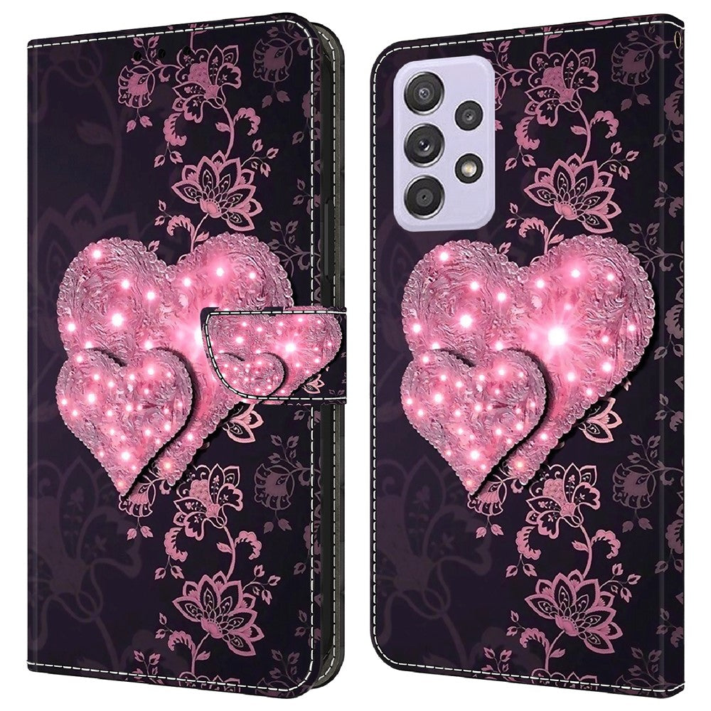 Galaxy A52 4G/5G / A52s 5G Wallet-Hülle – Mit 3D-Muster, Kartenfächer & Ständer