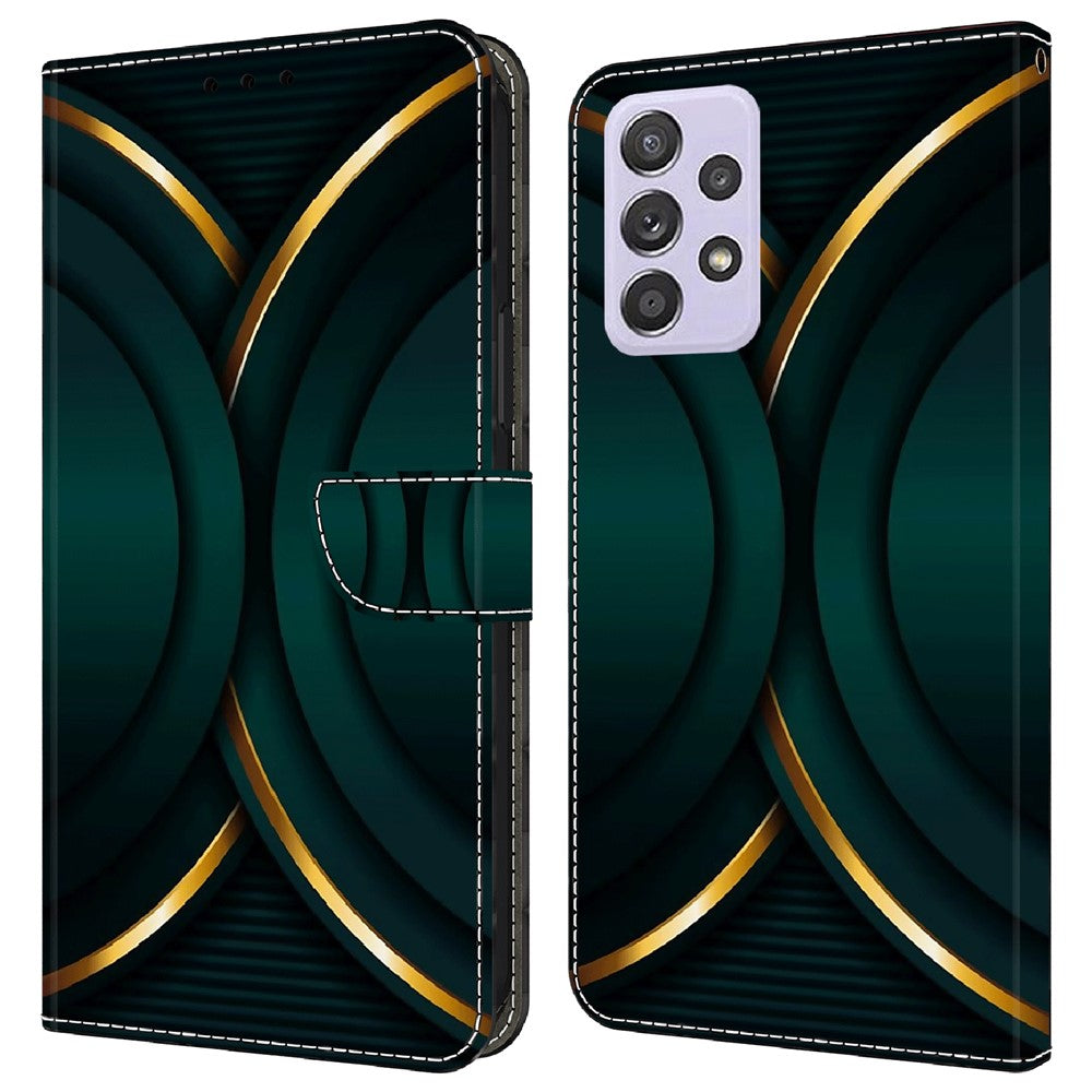 Galaxy A52 4G/5G / A52s 5G Wallet-Hülle – Mit 3D-Muster, Kartenfächer & Ständer