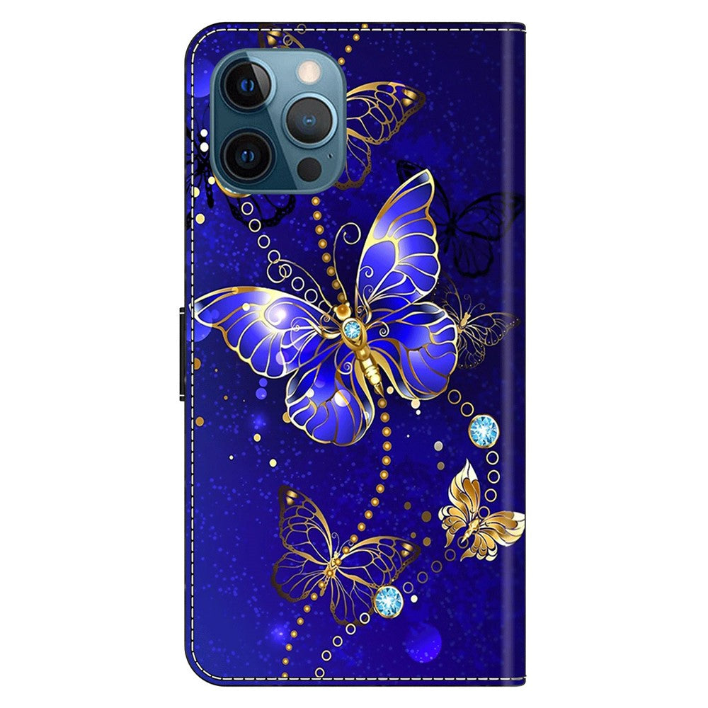 iPhone 13 Pro Max Wallet-Hülle – Mit 3D-Muster, Kartenfächer & Ständer
