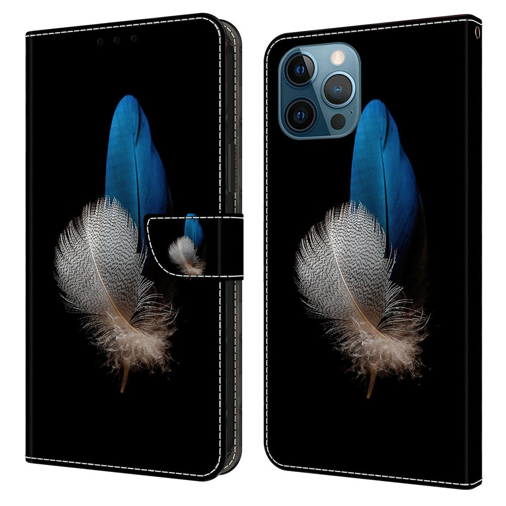 iPhone 13 Pro Max Wallet-Hülle – Mit 3D-Muster, Kartenfächer & Ständer