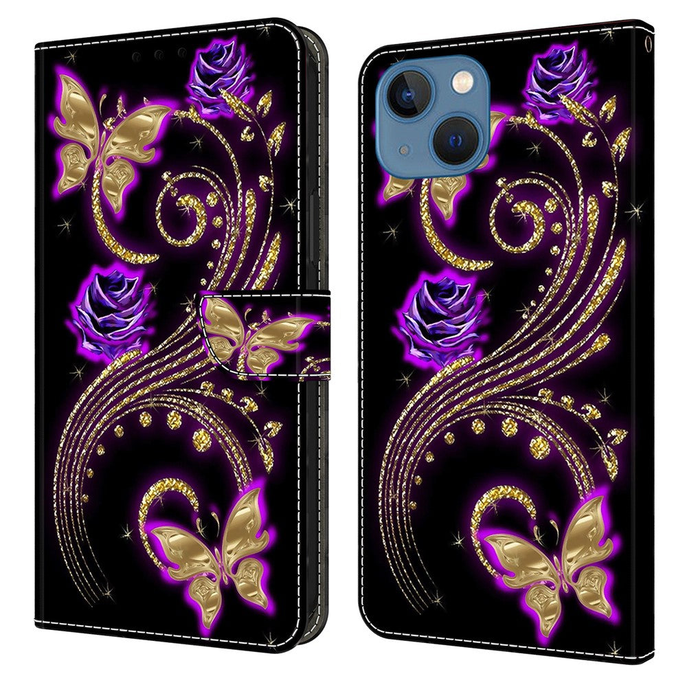iPhone 13 Wallet-Hülle – Mit 3D-Muster, Kartenfächer & Ständer