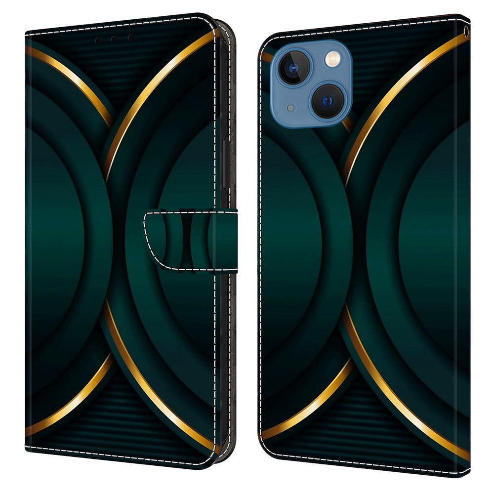 iPhone 13 Wallet-Hülle – Mit 3D-Muster, Kartenfächer & Ständer
