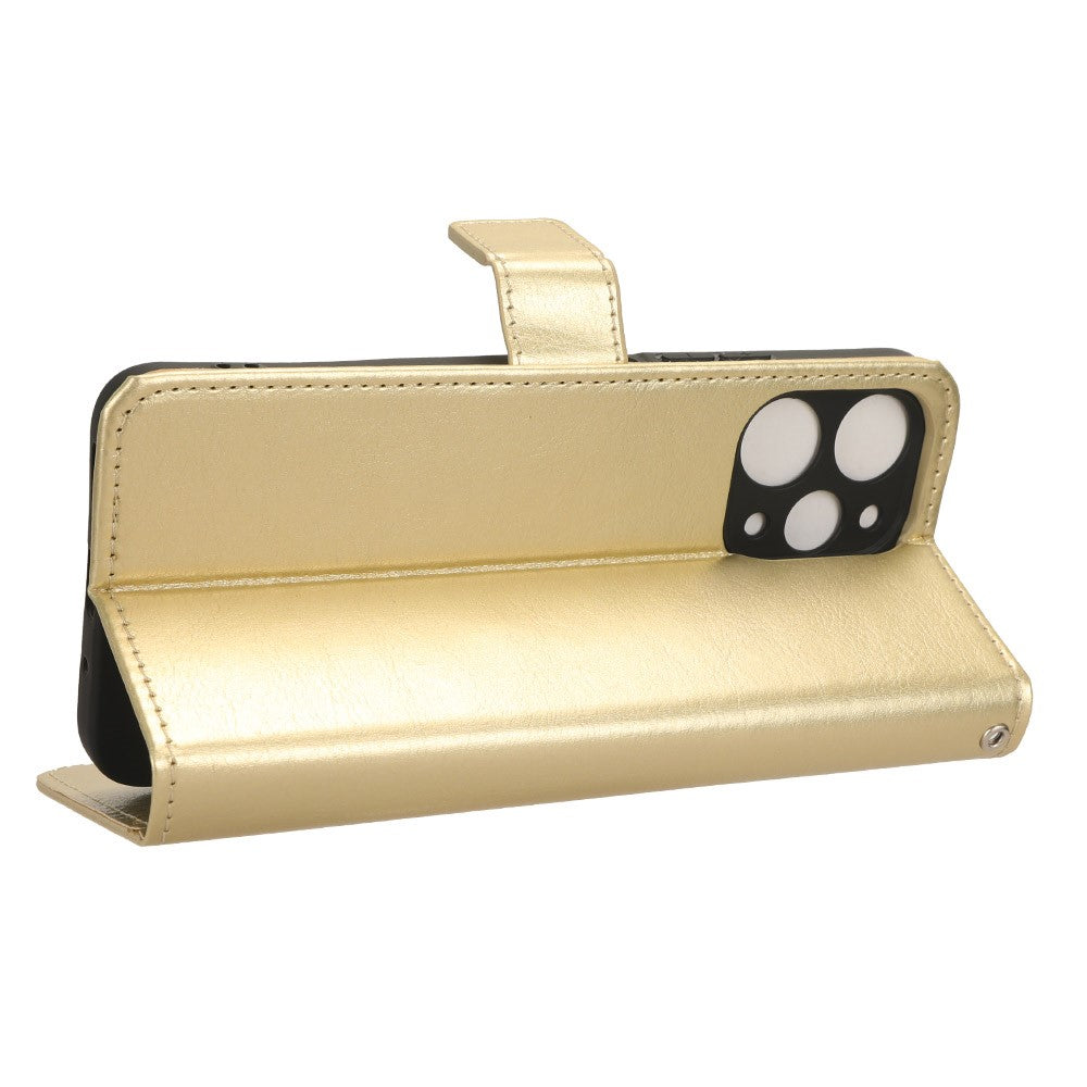 For Xiaomi Redmi 12 4G / 12 5G (Global) / Note 12R 5G / Poco M6 Pro 5G Phone Case Crazy Horse Texture PU Leather Folio Flip Stand Wallet Cover