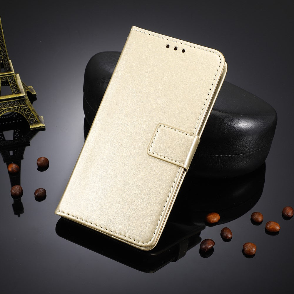 For Xiaomi Redmi 12 4G / 12 5G (Global) / Note 12R 5G / Poco M6 Pro 5G Phone Case Crazy Horse Texture PU Leather Folio Flip Stand Wallet Cover