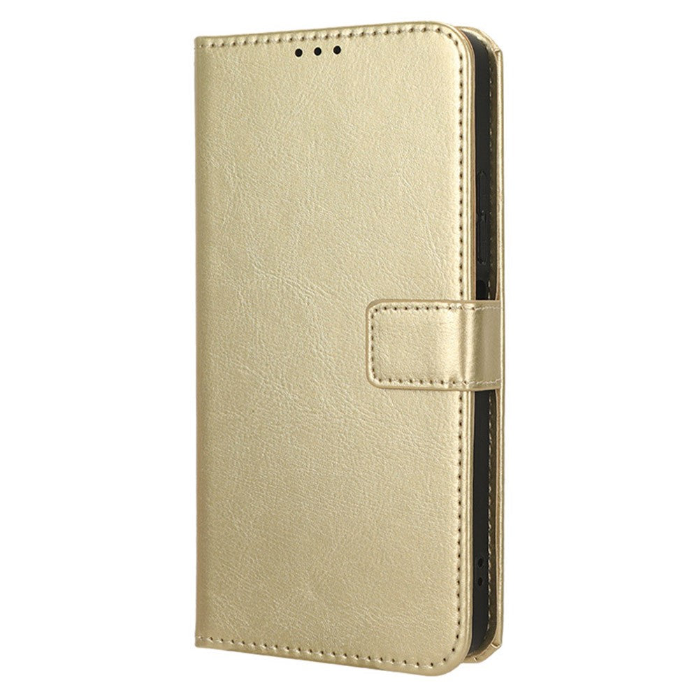 For Xiaomi Redmi 12 4G / 12 5G (Global) / Note 12R 5G / Poco M6 Pro 5G Phone Case Crazy Horse Texture PU Leather Folio Flip Stand Wallet Cover