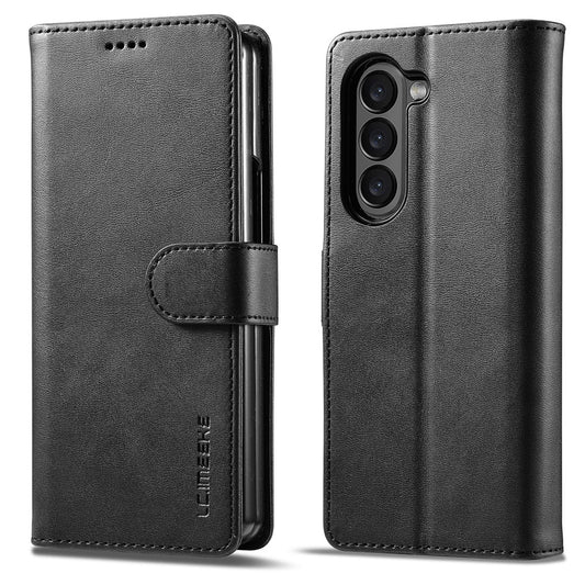 Galaxy Z Fold5 5G – Wallet-Handyhülle aus PU-Leder und TPU, mit Ständer