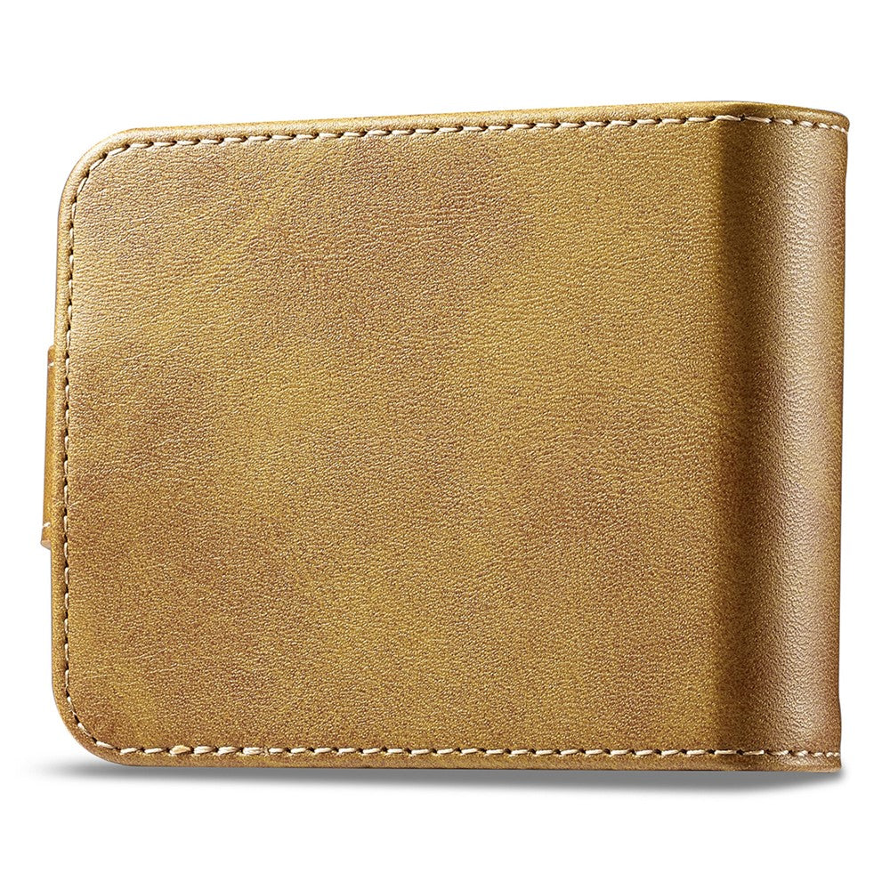 LC.IMEEKE For Samsung Galaxy Z Flip5 5G PU Leather Phone Case Card Holder Calf Texture Stand Cover