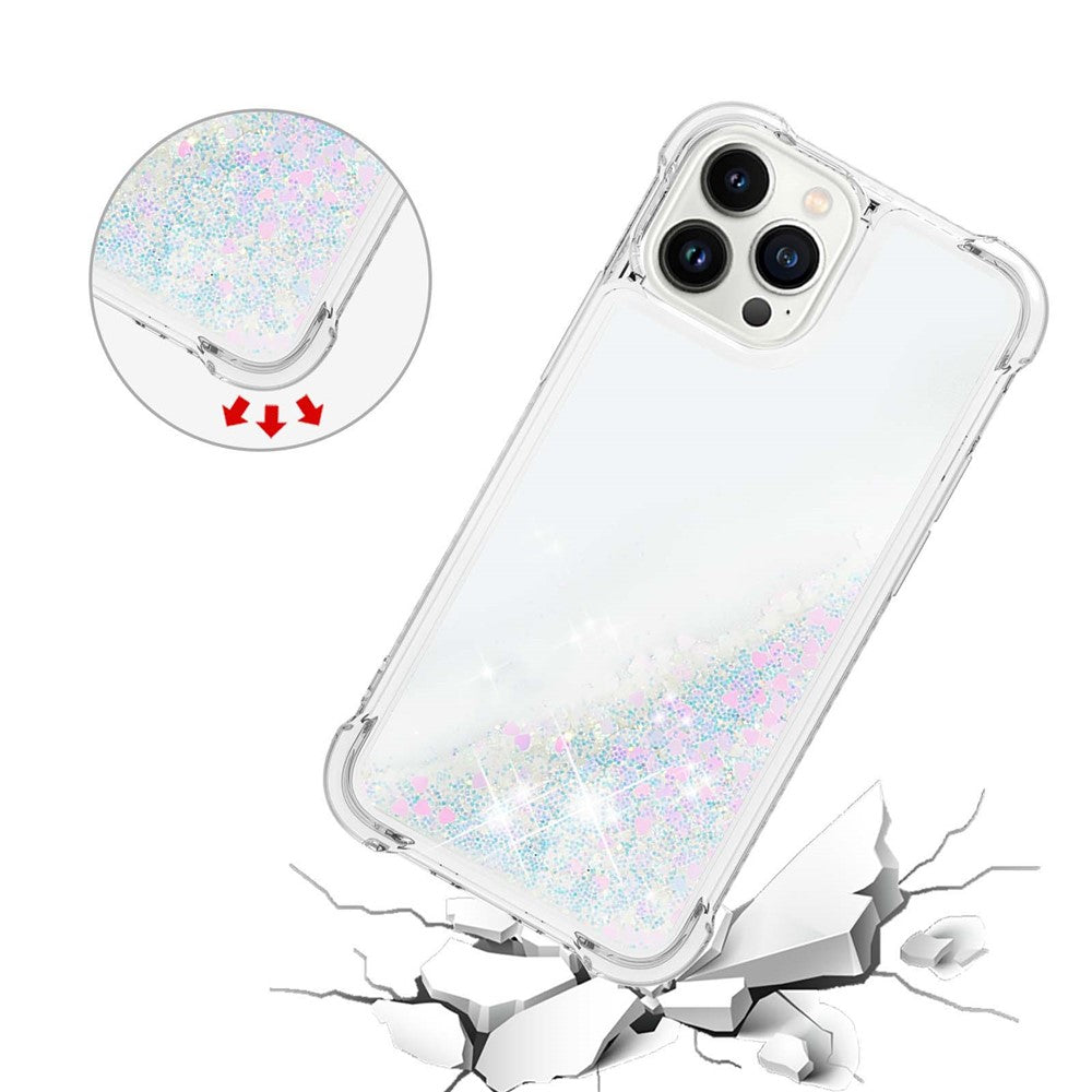 iPhone 15 Pro Max Glitzer-Hülle – Stoßfest & mit Treibsand