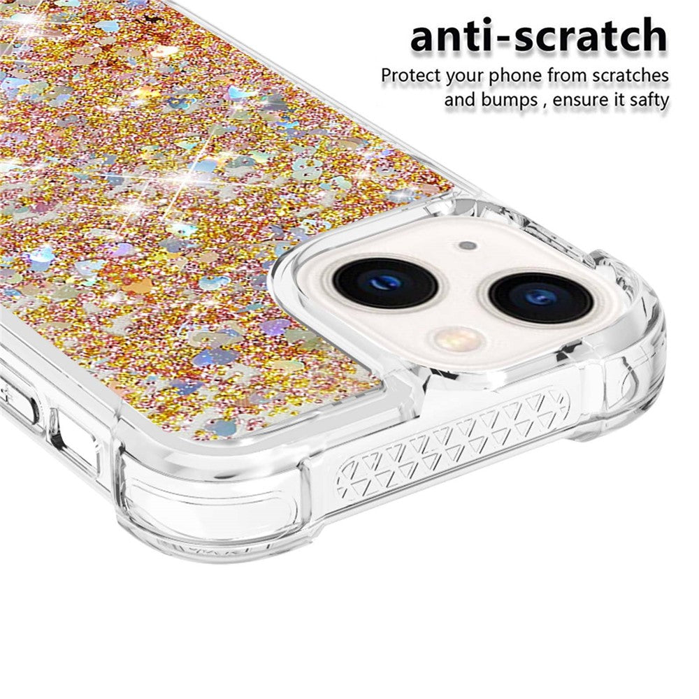 iPhone 15 Plus Glitzer-Hülle – Stoßfest & mit Treibsand