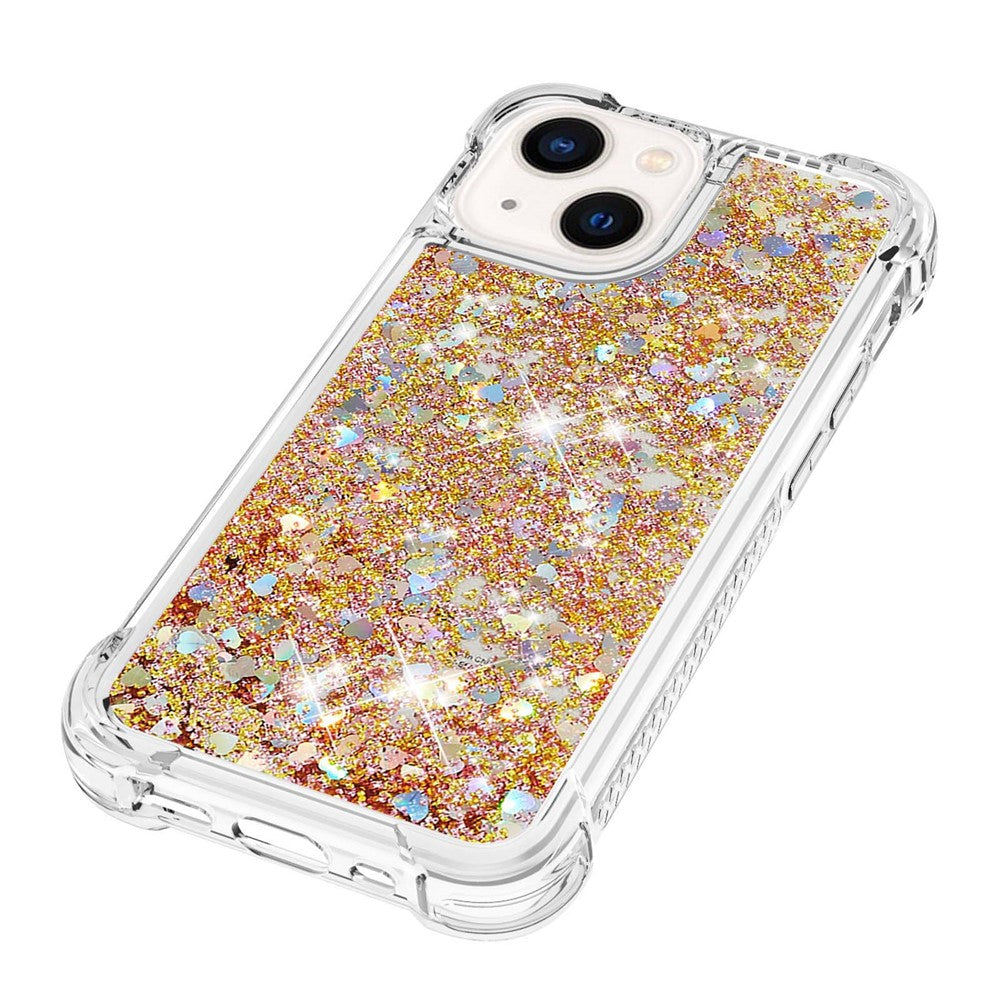 iPhone 15 Plus Glitzer-Hülle – Stoßfest & mit Treibsand