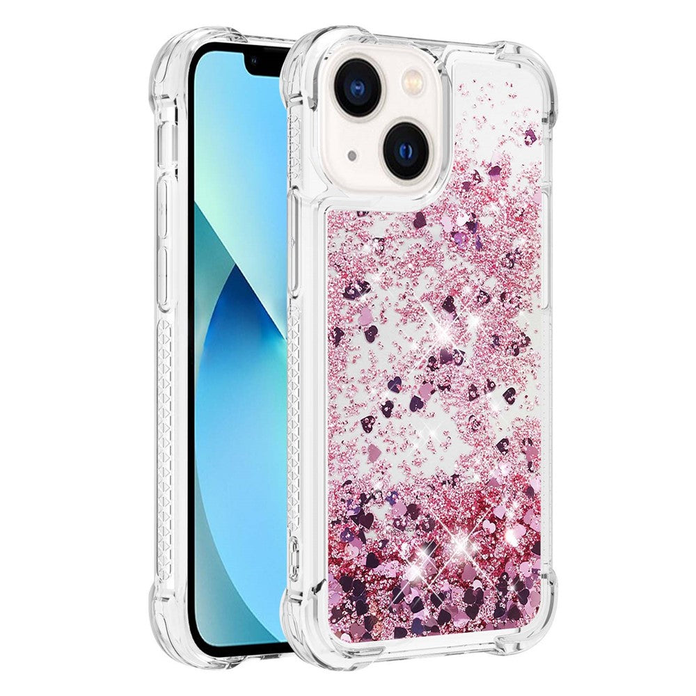 iPhone 15 Plus Glitzer-Hülle – Stoßfest & mit Treibsand