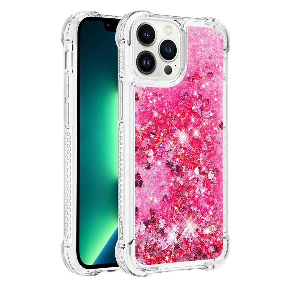 iPhone 15 Pro Glitzer-Hülle – Stoßfest & mit Treibsand