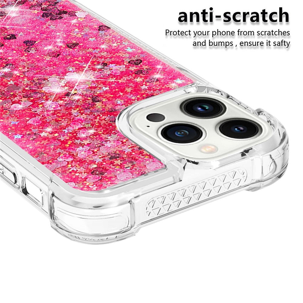 iPhone 15 Pro Glitzer-Hülle – Stoßfest & mit Treibsand