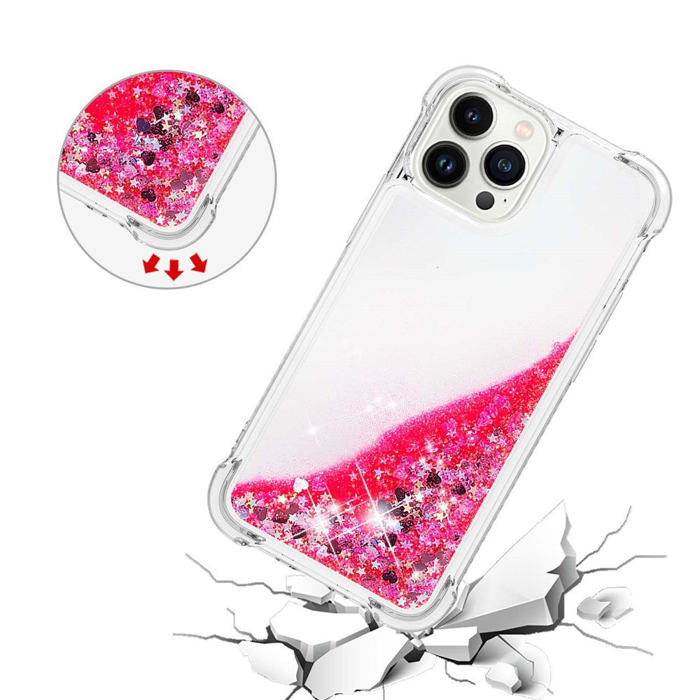 iPhone 15 Pro Glitzer-Hülle – Stoßfest & mit Treibsand