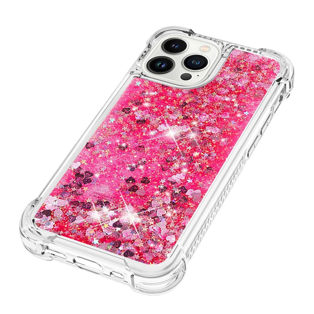 iPhone 15 Pro Glitzer-Hülle – Stoßfest & mit Treibsand