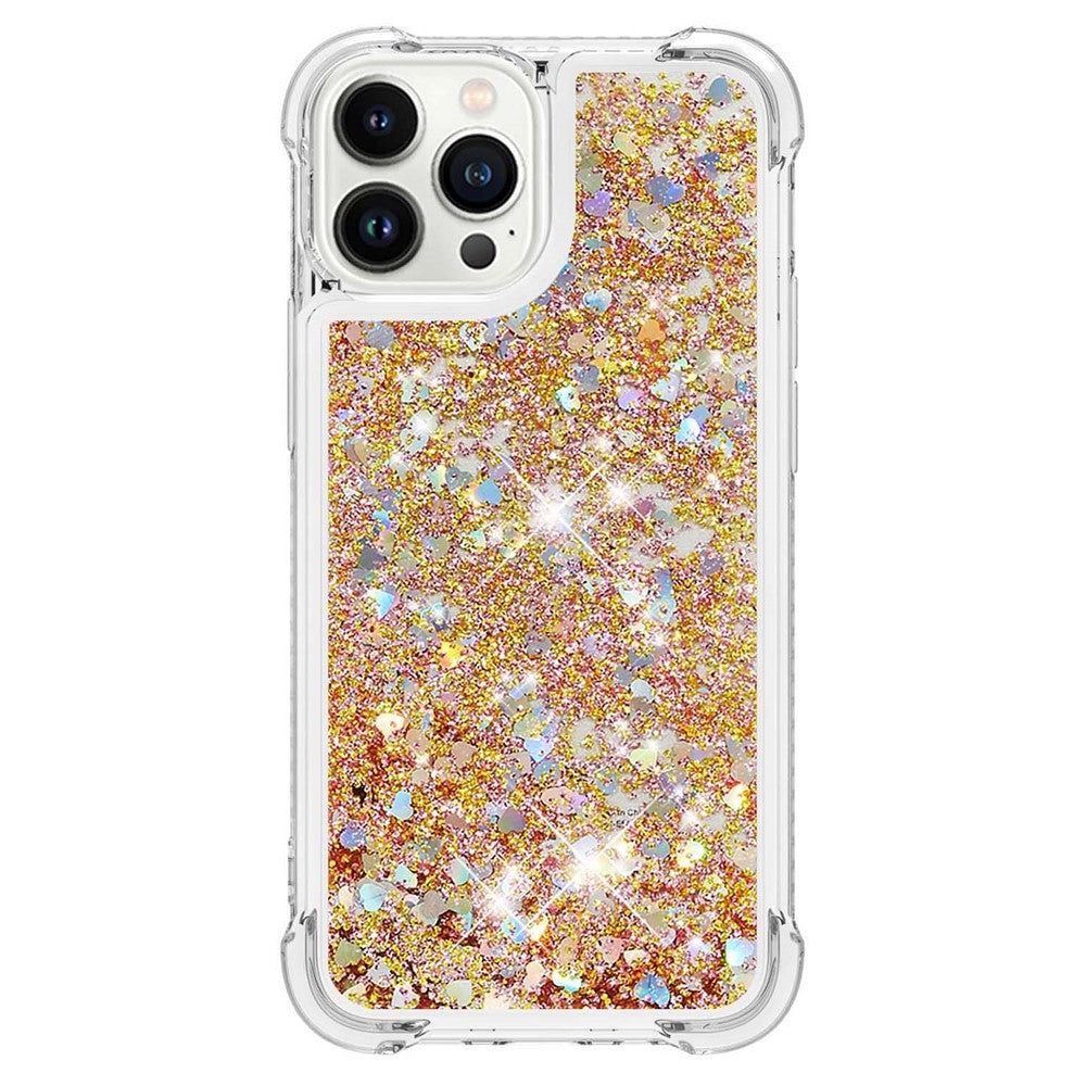 iPhone 15 Pro Glitzer-Hülle – Stoßfest & mit Treibsand