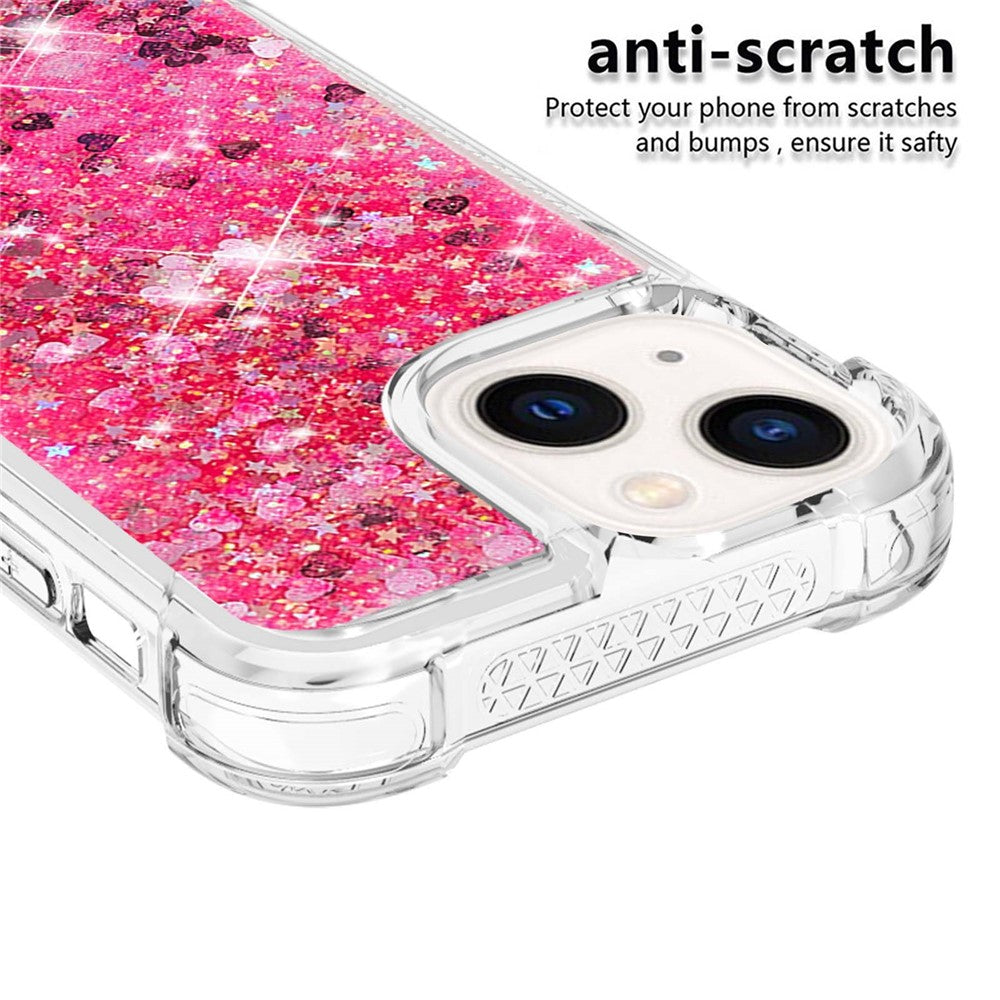 iPhone 15 Glitzer-Hülle – Stoßfest & mit Treibsand