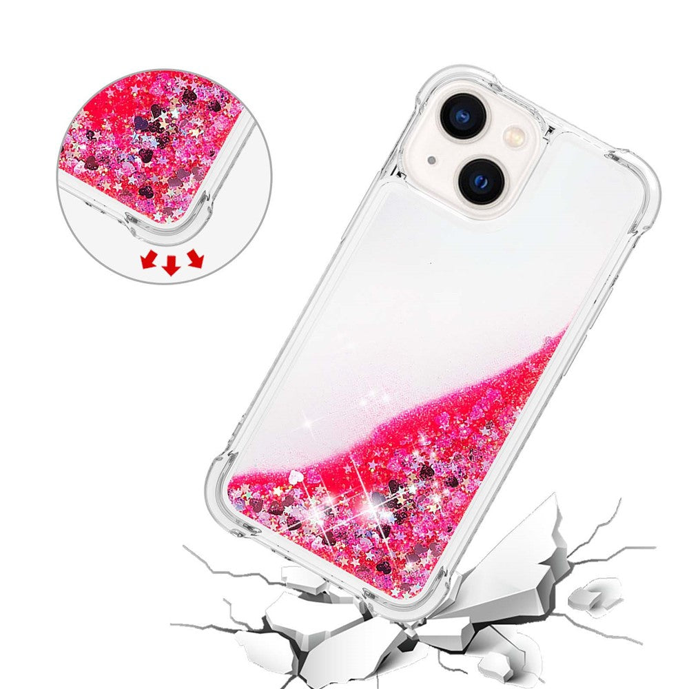 iPhone 15 Glitzer-Hülle – Stoßfest & mit Treibsand