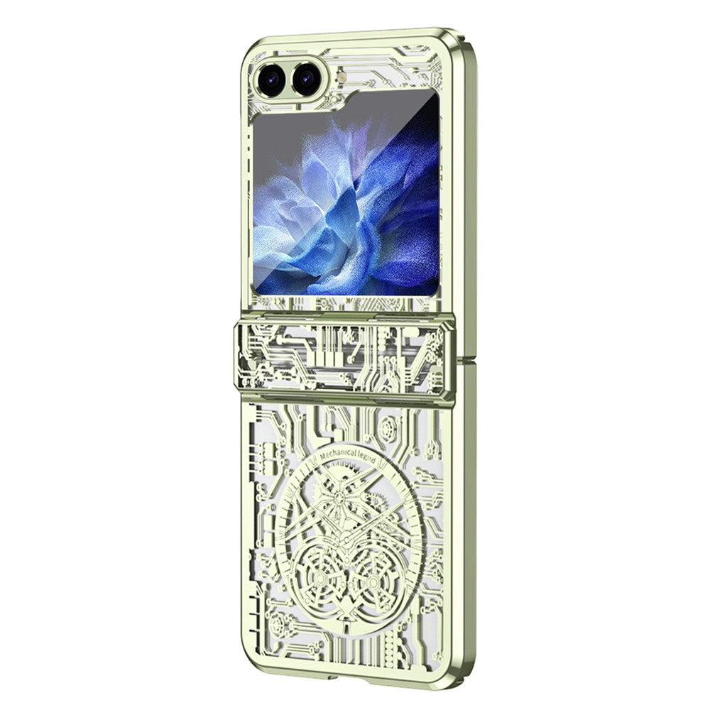 Galaxy Z Flip5 5G Mechanical Legend Series Schutzhülle – Robust, mit Schutzfolie aus gehärtetem Glas