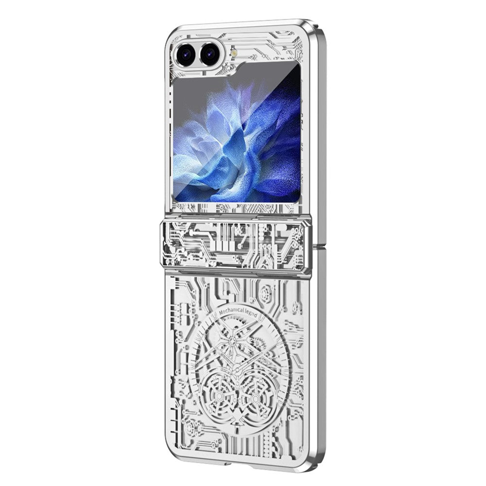 Galaxy Z Flip5 5G Mechanical Legend Series Schutzhülle – Robust, mit Schutzfolie aus gehärtetem Glas