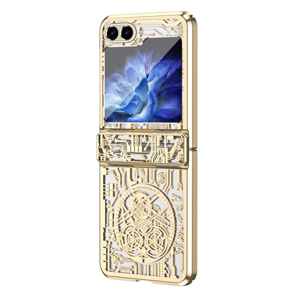 Galaxy Z Flip5 5G Mechanical Legend Series Schutzhülle – Robust, mit Schutzfolie aus gehärtetem Glas