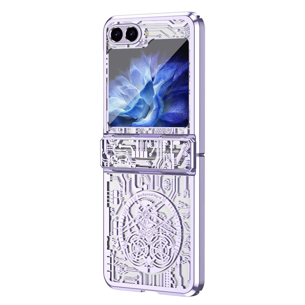 Galaxy Z Flip5 5G Mechanical Legend Series Schutzhülle – Robust, mit Schutzfolie aus gehärtetem Glas