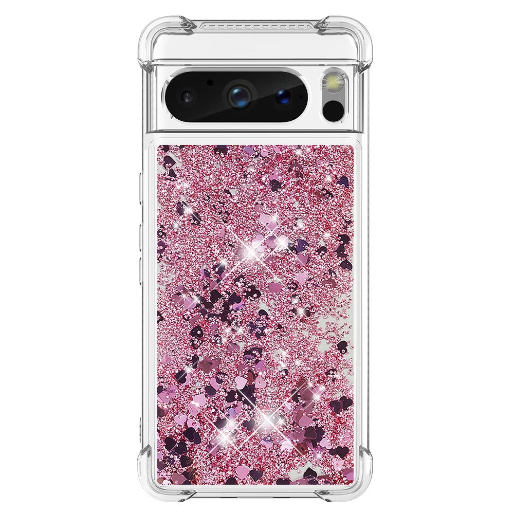Pixel 8 Pro Glitzer-Hülle – Stoßfest & mit Treibsand