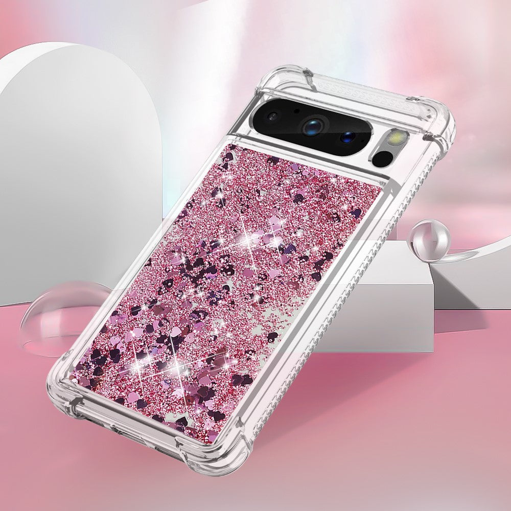 Pixel 8 Pro Glitzer-Hülle – Stoßfest & mit Treibsand