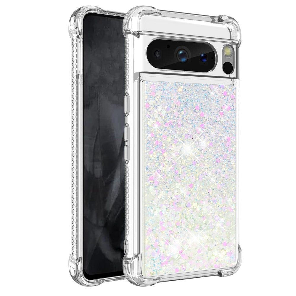 Pixel 8 Pro Glitzer-Hülle – Stoßfest & mit Treibsand