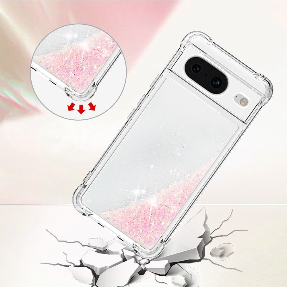 Pixel 8 Glitzer-Hülle – Stoßfest & mit Treibsand