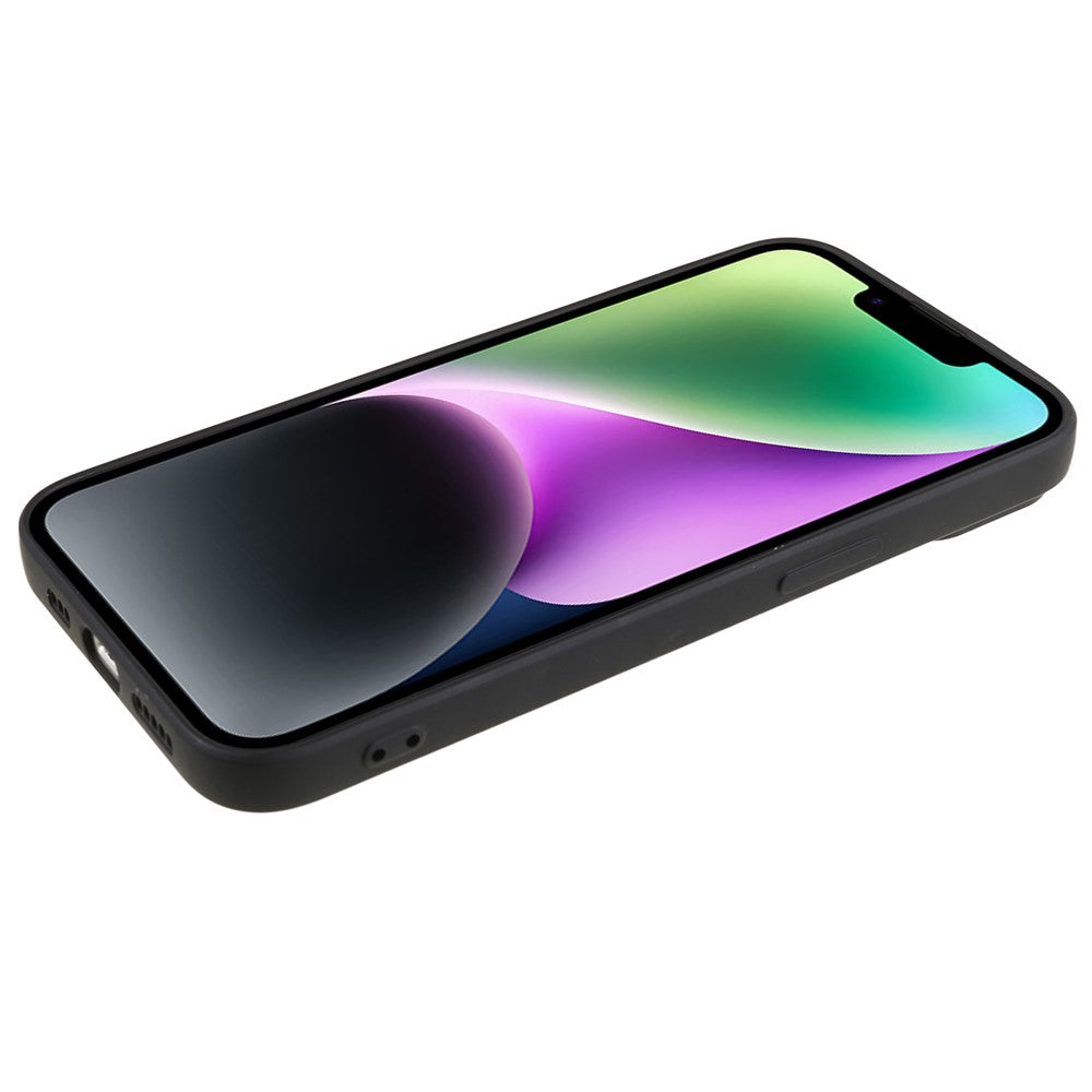 iPhone 15 Gummierte Hülle – Mit Faserfutter & Anti-Kratz-Abdeckung