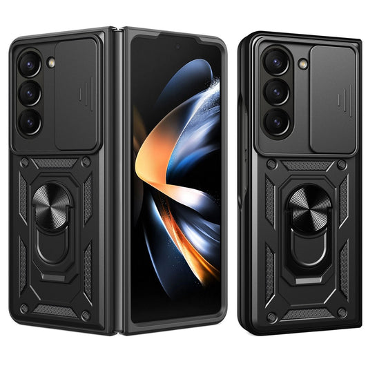 Galaxy Z Fold5 5G – Magnetische Handyhülle aus Kunststoff und TPU, mit Ständer