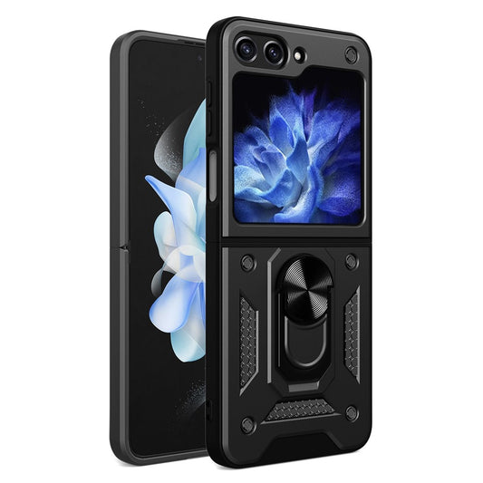 Galaxy Z Flip5 5G – Magnetische Handyhülle aus Kunststoff und TPU, mit Ständer