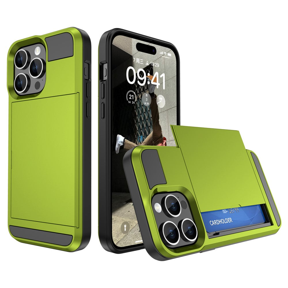 iPhone 15 Pro Max Schiebekartensteckplatz-Hülle – Mit Kratzfestem Design