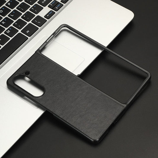 Galaxy Z Fold5 5G Schutzhülle – mit Litchi-Leder-Beschichtung