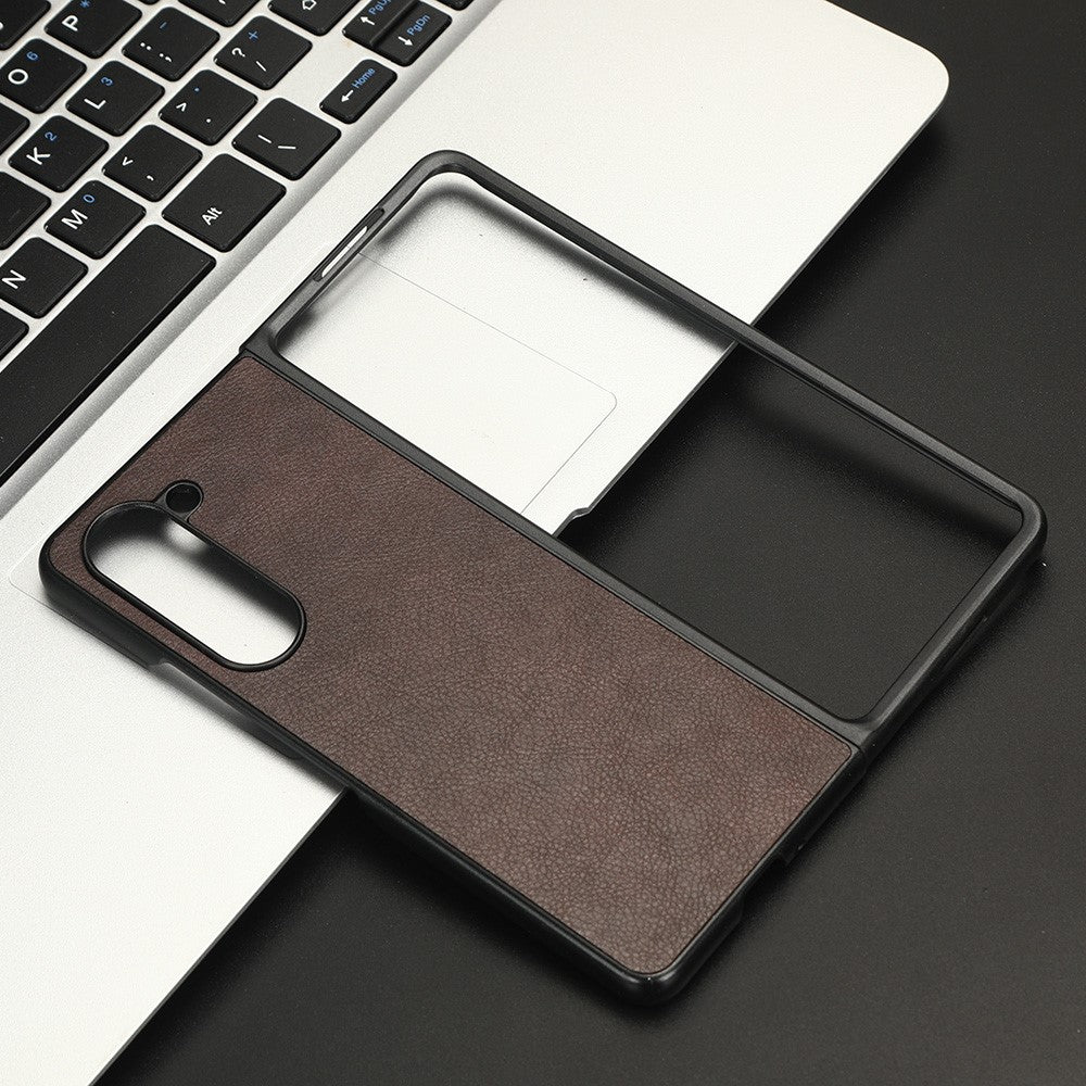 Galaxy Z Fold5 5G Schutzhülle – mit Litchi-Leder-Beschichtung