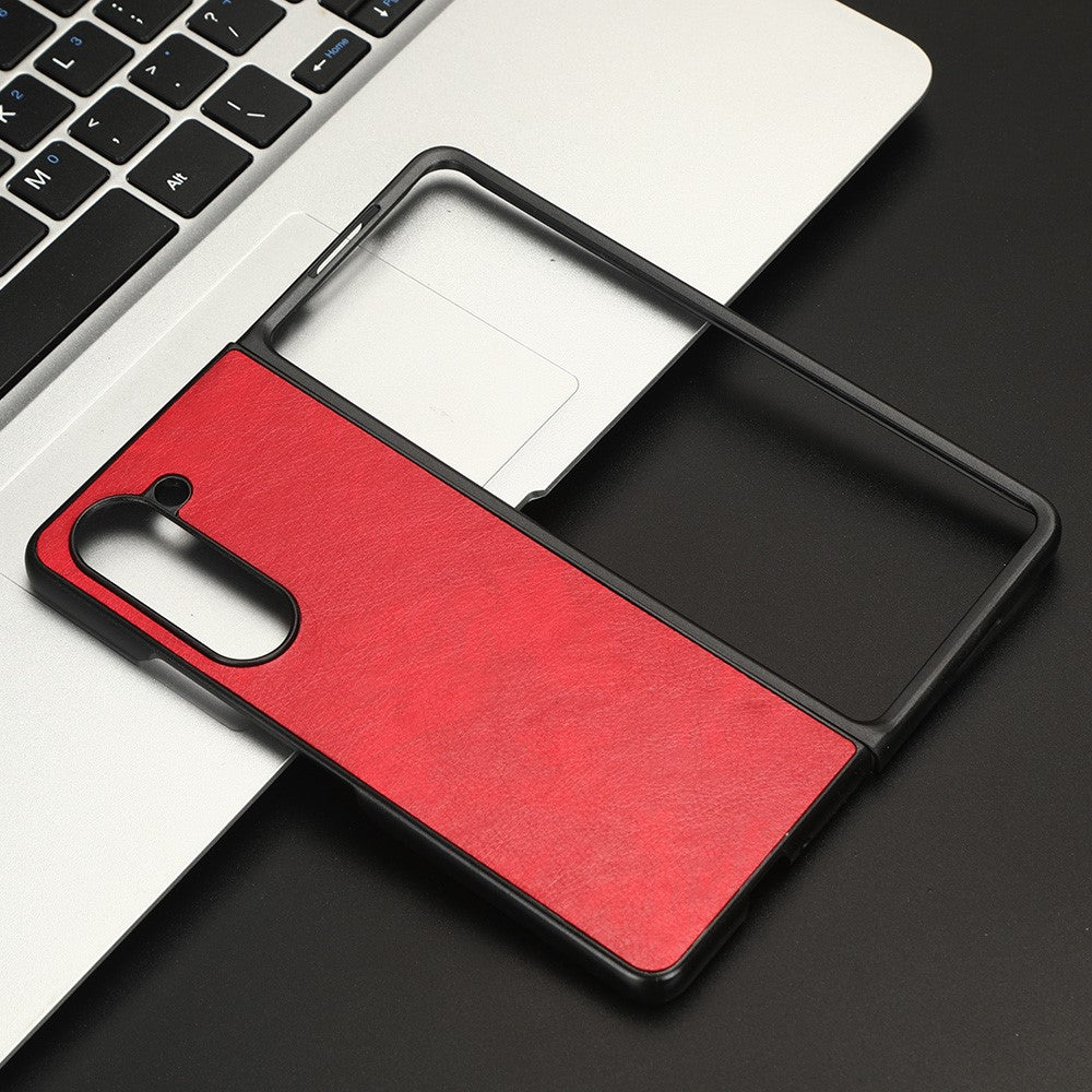 Galaxy Z Fold5 5G Schutzhülle – mit Litchi-Leder-Beschichtung