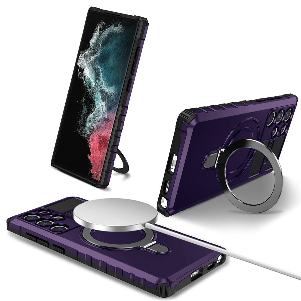 Galaxy S22 Ultra 5G Magnet-Hülle – Stoßfest & Mit Ständer