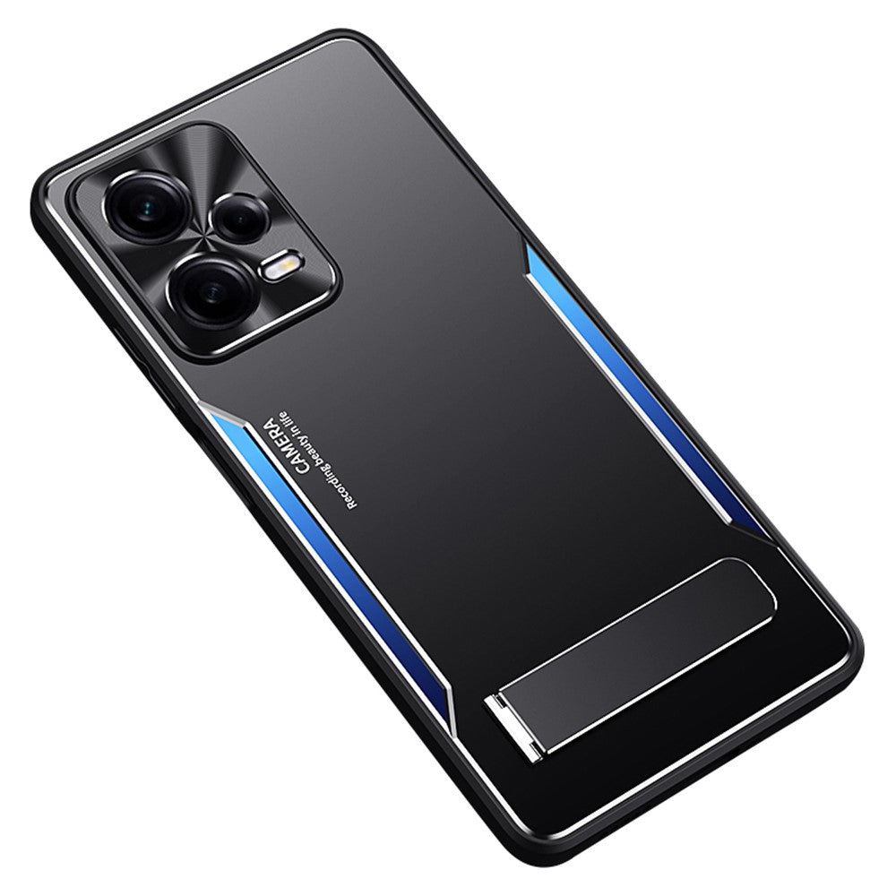 For Xiaomi Redmi Note 12 Pro+ 5G TPU+Aluminium Alloy Kickstand Case Shockproof Phone Cover