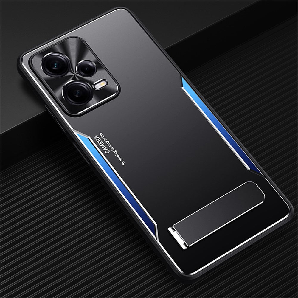 For Xiaomi Redmi Note 12 Pro+ 5G TPU+Aluminium Alloy Kickstand Case Shockproof Phone Cover