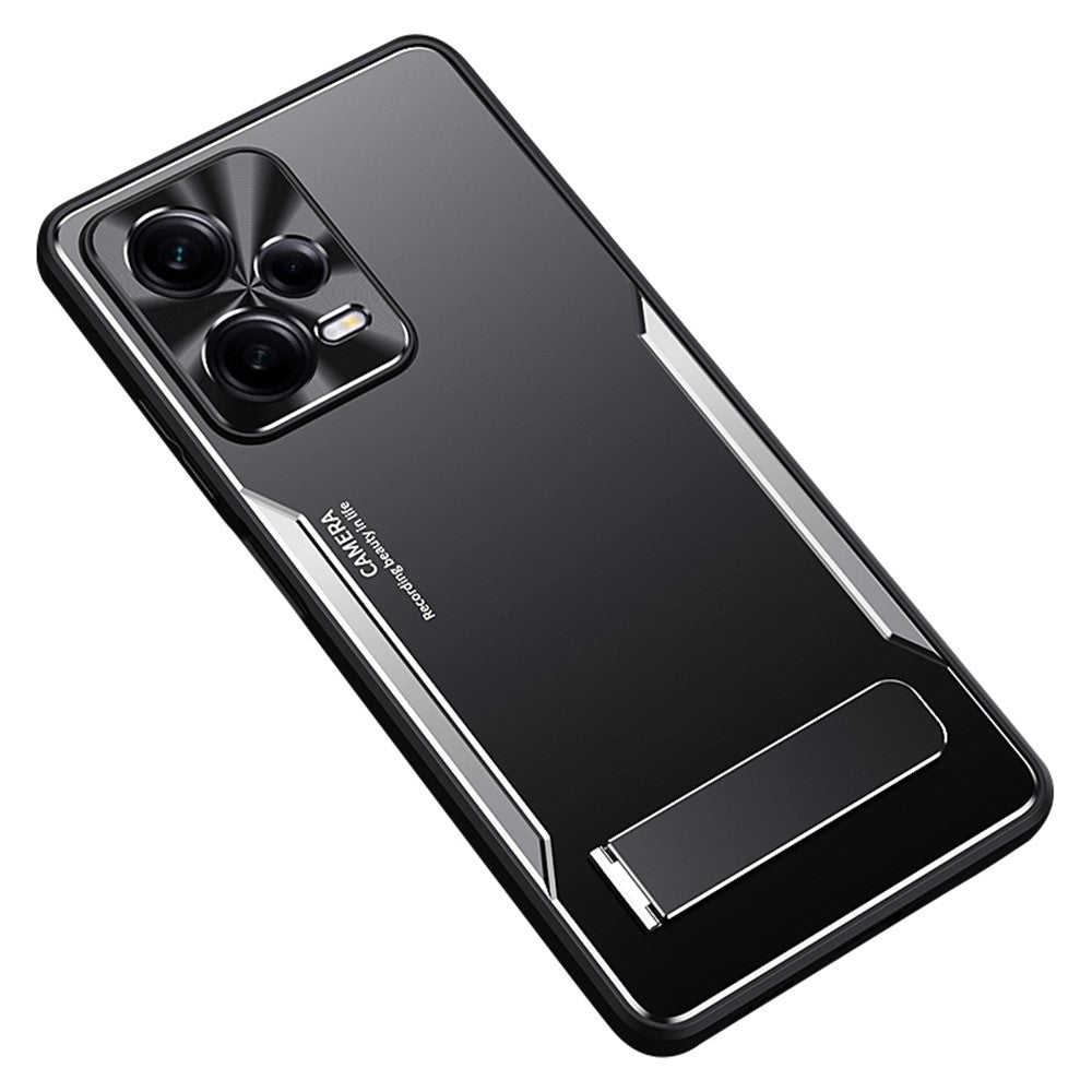 For Xiaomi Redmi Note 12 Pro+ 5G TPU+Aluminium Alloy Kickstand Case Shockproof Phone Cover