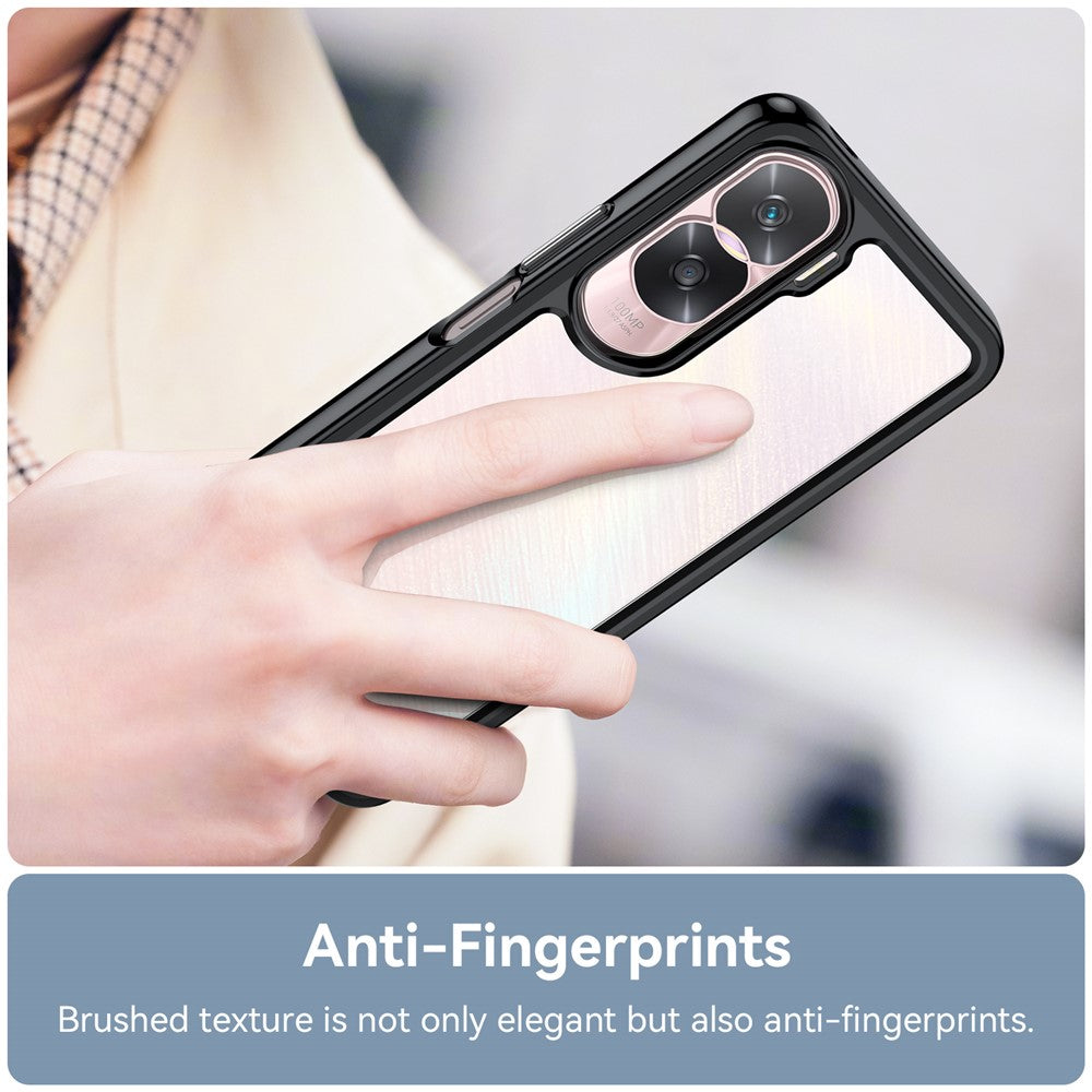 Honor 90 Lite 5G / X50i 5G Transparente Handyhülle – TPU + Acryl Handy-Rückseite, stoßfest