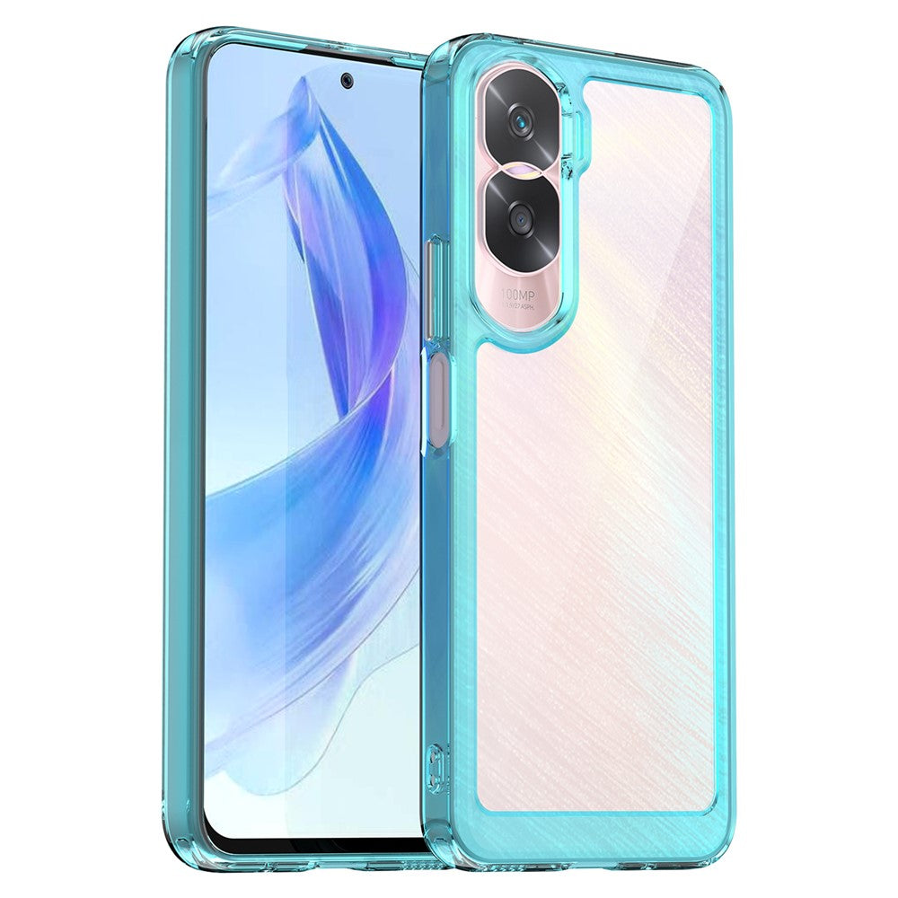 Honor 90 Lite 5G / X50i 5G Transparente Handyhülle – TPU + Acryl Handy-Rückseite, stoßfest